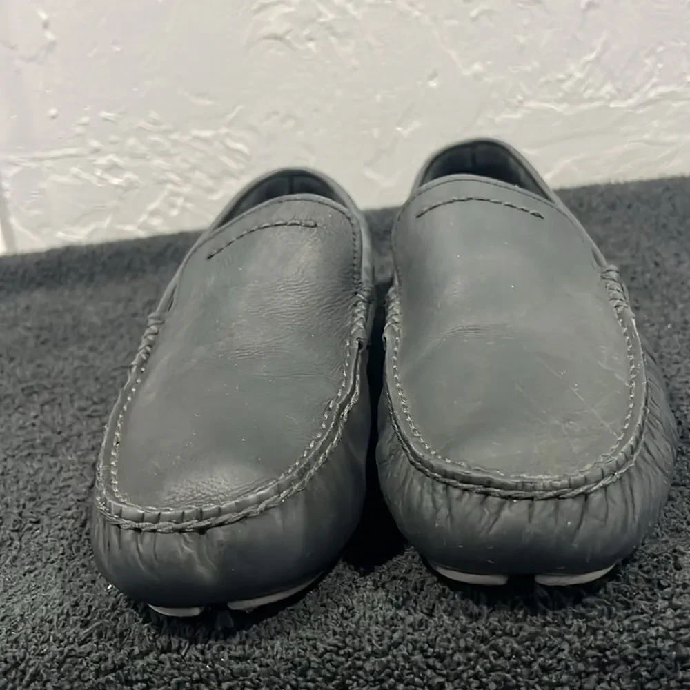 UGG Australia‎ UGG HENRICK Black  DRIVING Loafer SHOES Men Sz 10/10.5 - EUC